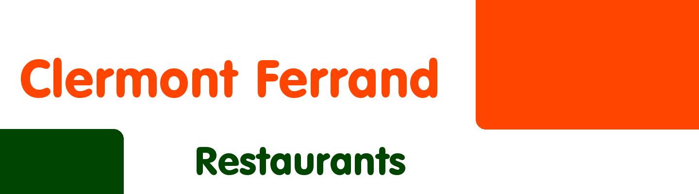 Best restaurants in Clermont Ferrand - Rating & Reviews
